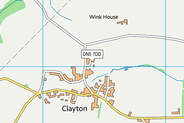 DN5 7DD map - OS VectorMap District (Ordnance Survey)