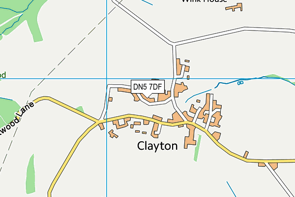 DN5 7DF map - OS VectorMap District (Ordnance Survey)