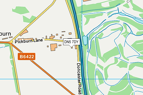 DN5 7DY map - OS VectorMap District (Ordnance Survey)