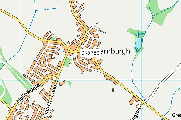 DN5 7EG map - OS VectorMap District (Ordnance Survey)