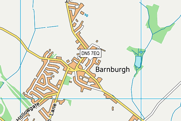 DN5 7EQ map - OS VectorMap District (Ordnance Survey)