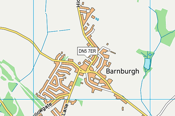 DN5 7ER map - OS VectorMap District (Ordnance Survey)