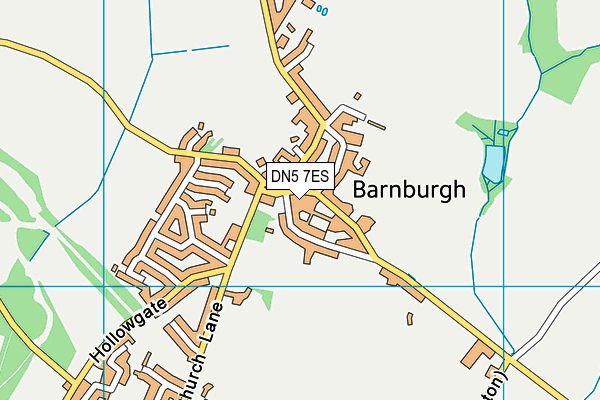 DN5 7ES map - OS VectorMap District (Ordnance Survey)