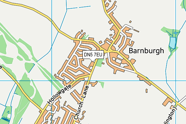 DN5 7EU map - OS VectorMap District (Ordnance Survey)