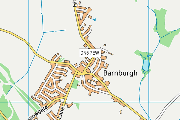 DN5 7EW map - OS VectorMap District (Ordnance Survey)