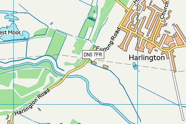 DN5 7FR map - OS VectorMap District (Ordnance Survey)