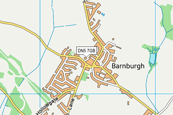 DN5 7GB map - OS VectorMap District (Ordnance Survey)