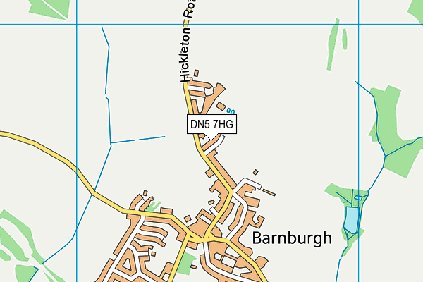 DN5 7HG map - OS VectorMap District (Ordnance Survey)