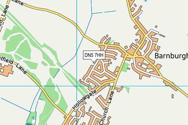 DN5 7HH map - OS VectorMap District (Ordnance Survey)