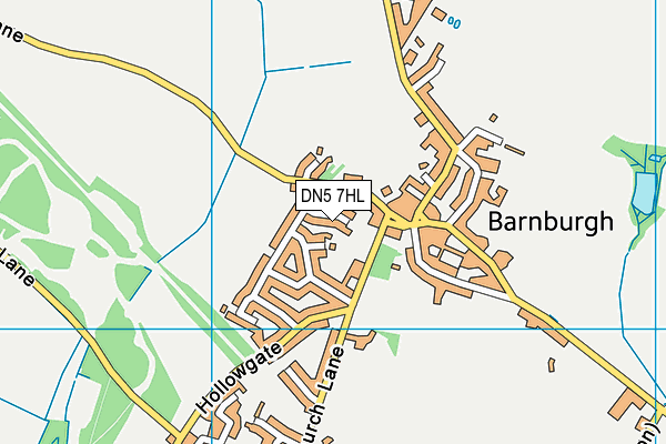 DN5 7HL map - OS VectorMap District (Ordnance Survey)