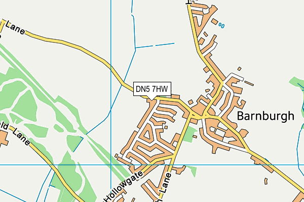DN5 7HW map - OS VectorMap District (Ordnance Survey)