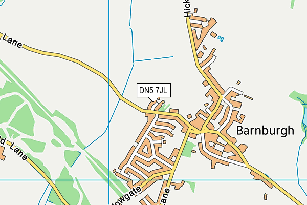 DN5 7JL map - OS VectorMap District (Ordnance Survey)