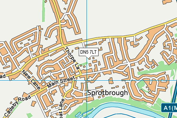 DN5 7LT map - OS VectorMap District (Ordnance Survey)