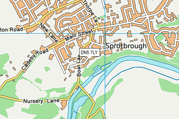 DN5 7LY map - OS VectorMap District (Ordnance Survey)