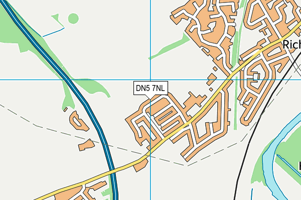 DN5 7NL map - OS VectorMap District (Ordnance Survey)