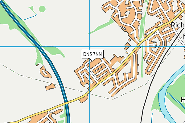 DN5 7NN map - OS VectorMap District (Ordnance Survey)