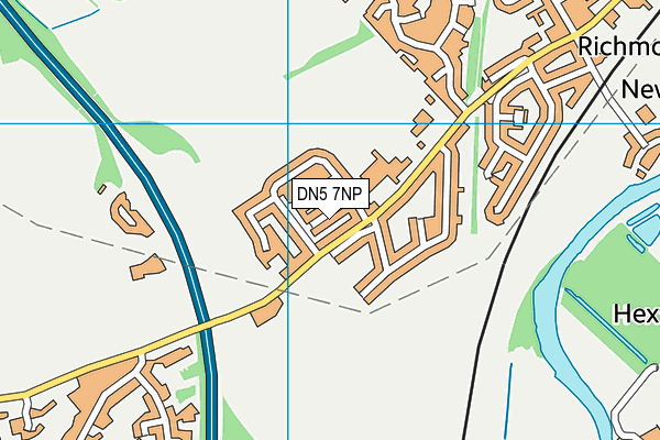 DN5 7NP map - OS VectorMap District (Ordnance Survey)