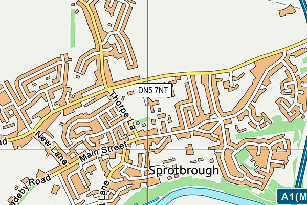 DN5 7NT map - OS VectorMap District (Ordnance Survey)