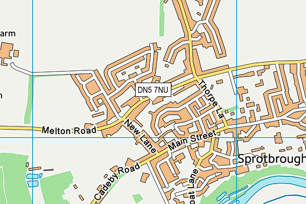 DN5 7NU map - OS VectorMap District (Ordnance Survey)
