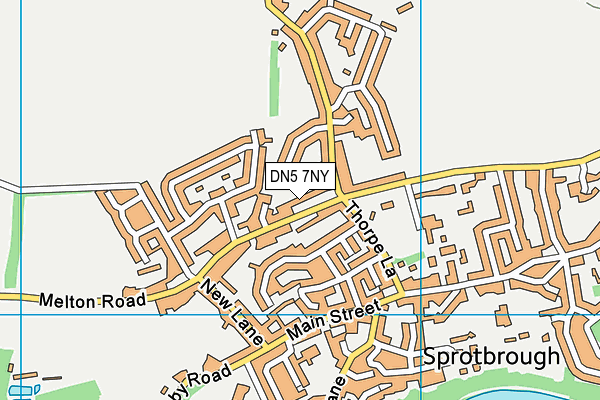 DN5 7NY map - OS VectorMap District (Ordnance Survey)