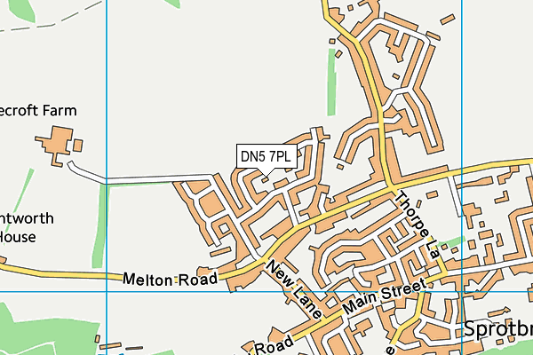 DN5 7PL map - OS VectorMap District (Ordnance Survey)