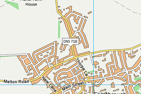 DN5 7QE map - OS VectorMap District (Ordnance Survey)