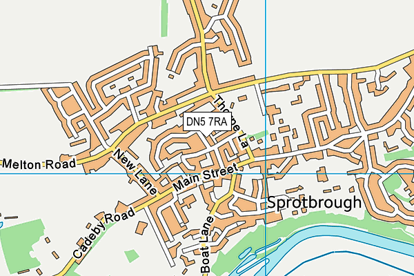 DN5 7RA map - OS VectorMap District (Ordnance Survey)