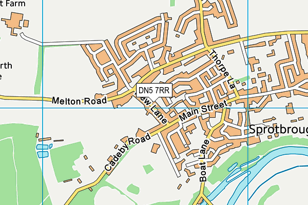 DN5 7RR map - OS VectorMap District (Ordnance Survey)