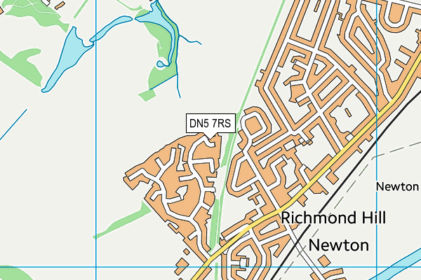 DN5 7RS map - OS VectorMap District (Ordnance Survey)