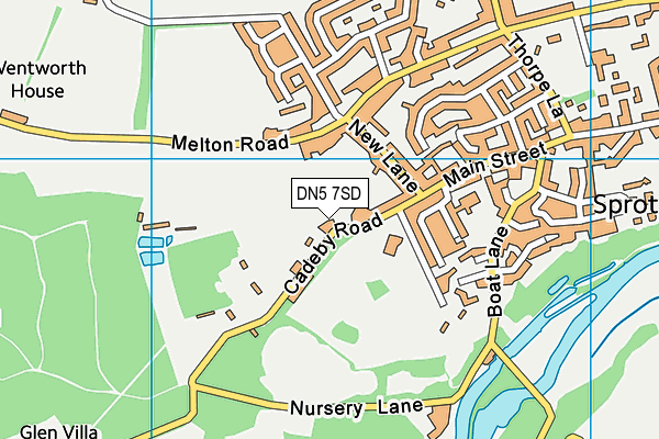 Copley Junior School map (DN5 7SD) - OS VectorMap District (Ordnance Survey)