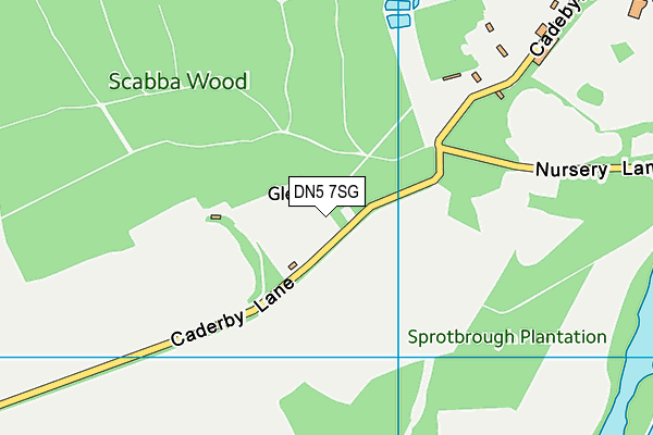 DN5 7SG map - OS VectorMap District (Ordnance Survey)