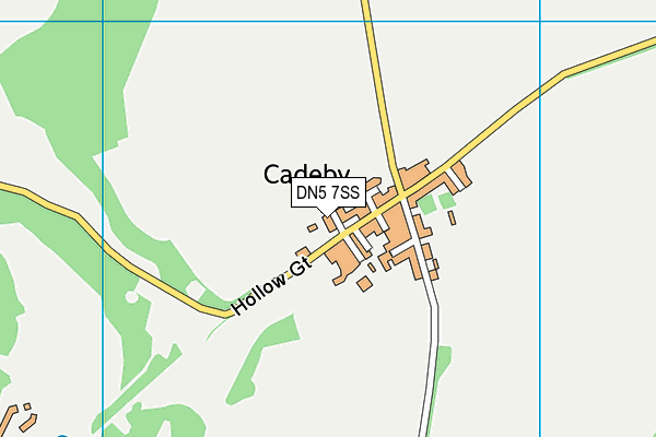 DN5 7SS map - OS VectorMap District (Ordnance Survey)