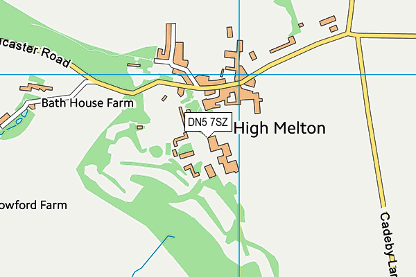 Melton Park map (DN5 7SZ) - OS VectorMap District (Ordnance Survey)
