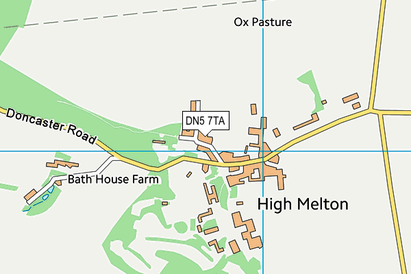 DN5 7TA map - OS VectorMap District (Ordnance Survey)