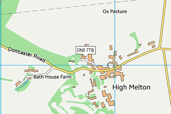 DN5 7TB map - OS VectorMap District (Ordnance Survey)