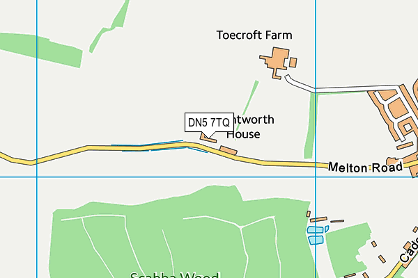 DN5 7TQ map - OS VectorMap District (Ordnance Survey)