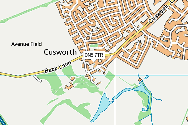 DN5 7TR map - OS VectorMap District (Ordnance Survey)