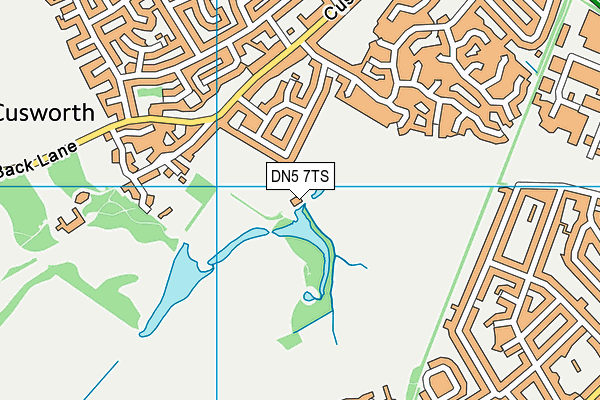 DN5 7TS map - OS VectorMap District (Ordnance Survey)