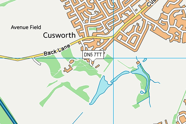 DN5 7TT map - OS VectorMap District (Ordnance Survey)