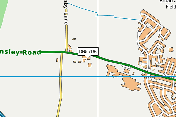 Ridgewood School map (DN5 7UB) - OS VectorMap District (Ordnance Survey)