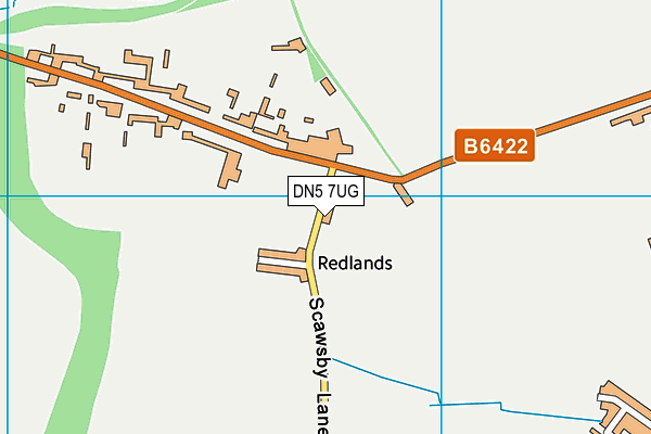 DN5 7UG map - OS VectorMap District (Ordnance Survey)