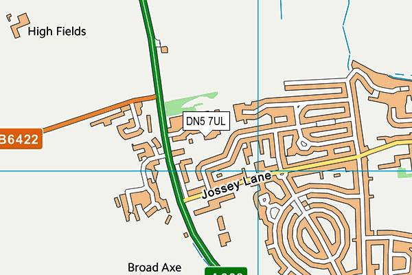 DN5 7UL map - OS VectorMap District (Ordnance Survey)