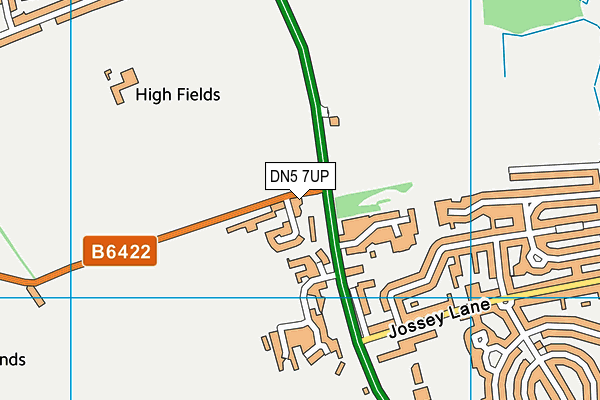 DN5 7UP map - OS VectorMap District (Ordnance Survey)
