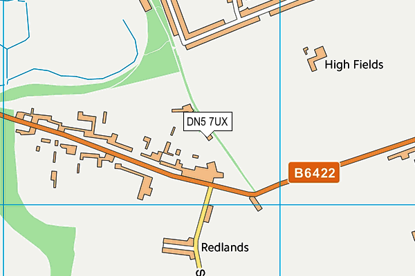 DN5 7UX map - OS VectorMap District (Ordnance Survey)
