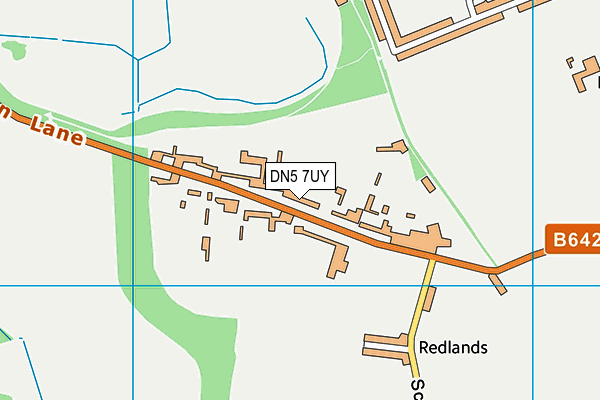 DN5 7UY map - OS VectorMap District (Ordnance Survey)