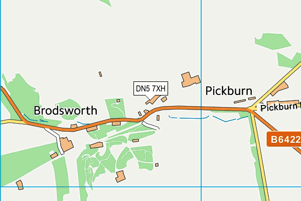 DN5 7XH map - OS VectorMap District (Ordnance Survey)