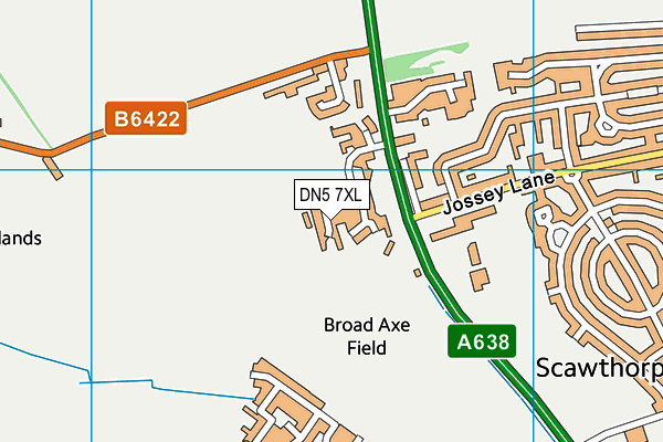 DN5 7XL map - OS VectorMap District (Ordnance Survey)
