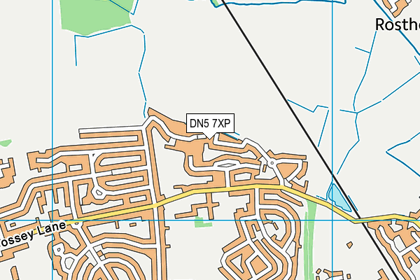 DN5 7XP map - OS VectorMap District (Ordnance Survey)