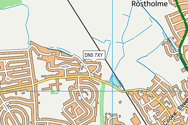 DN5 7XY map - OS VectorMap District (Ordnance Survey)