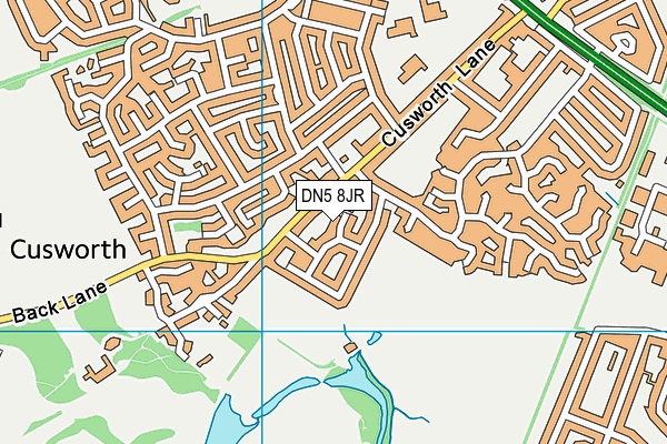 DN5 8JR map - OS VectorMap District (Ordnance Survey)